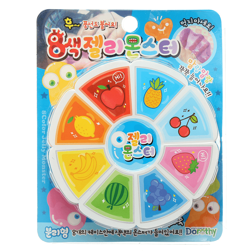 3D Fruit Slime 8 Colors DIY Crystal Jelly Clay Rubber Mud Intelligent Hand Gum Plasticine Toy Gift - Trendha
