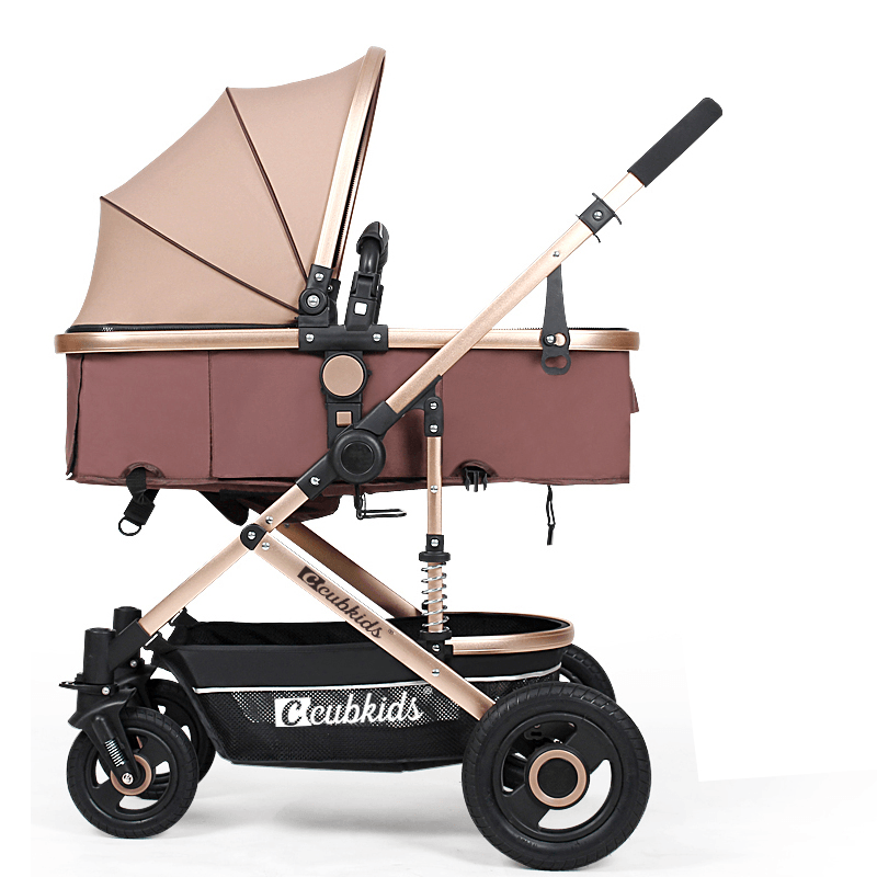Folding Aluminum Infant Baby Stroller Kids Foldable Pushchair Bassinet and Car Baby Stroller - Trendha