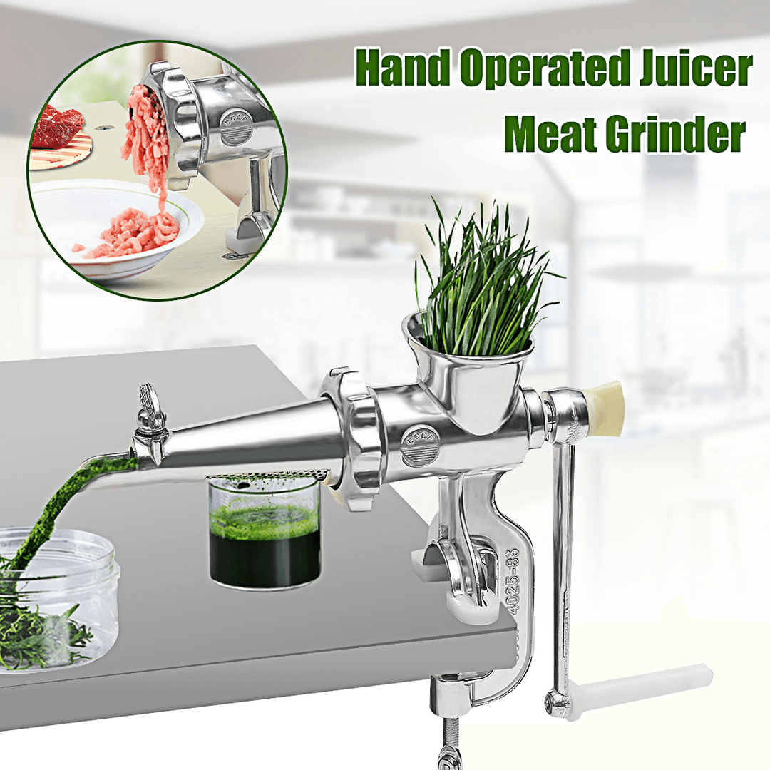 2 in 1 Hand Operated Juicer Presses Food Meat Grinder Meat Fruit Vegetable - Trendha