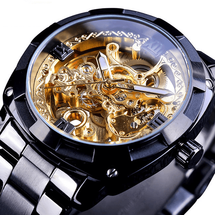 Forsining GMT1091 Light Luxury 3ATM Waterproof Luminous Display Fashion Men Mechanical Watch - Trendha