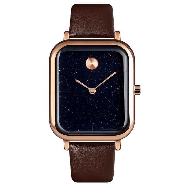 SKMEI 9187 Starry Sky Design Casual Style Waterproof Milanese Men Wristwatch Quartz Watch - Trendha