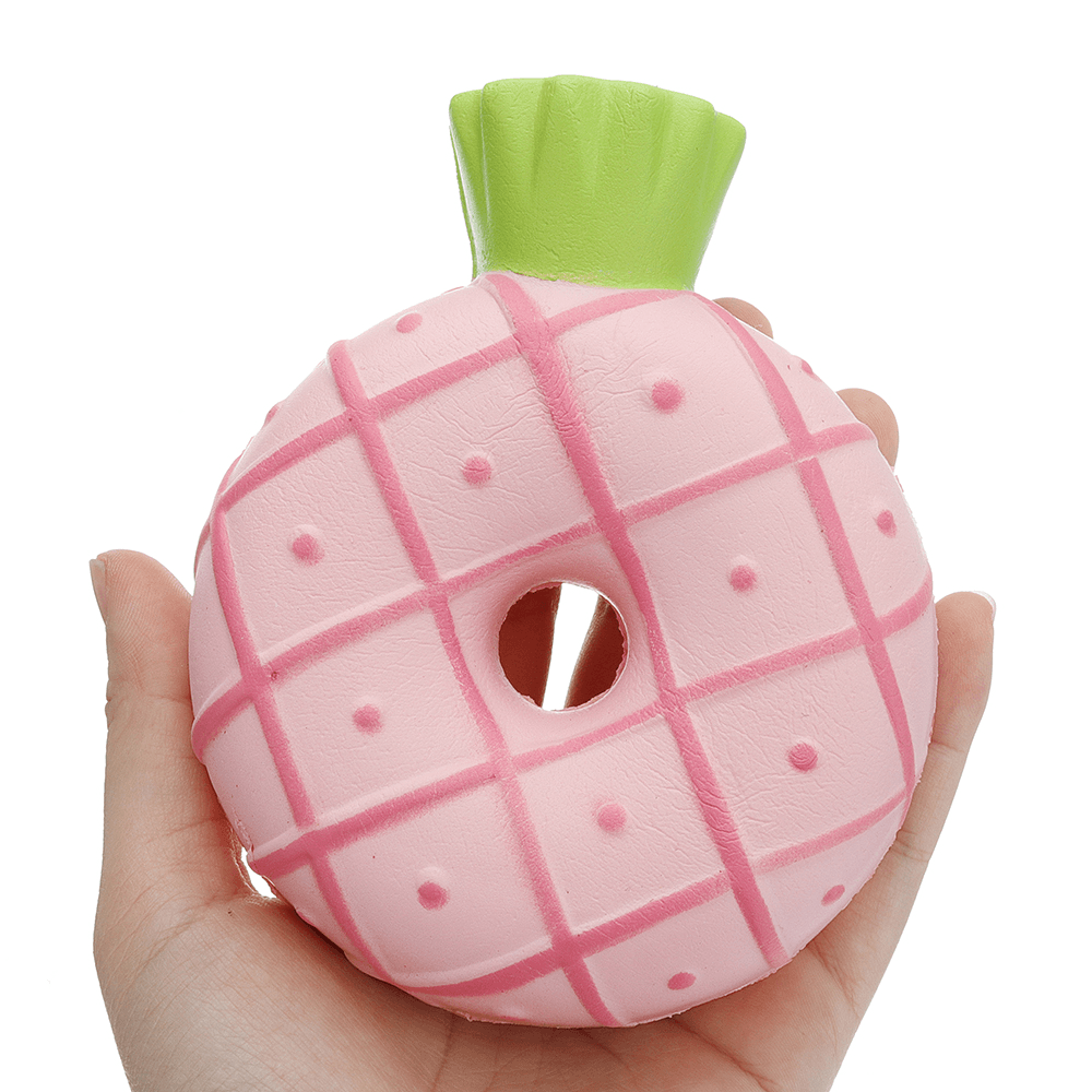 Pineapple Donut Squishy 10*12CM Slow Rising Soft Toy Gift Collection with Packaging - Trendha