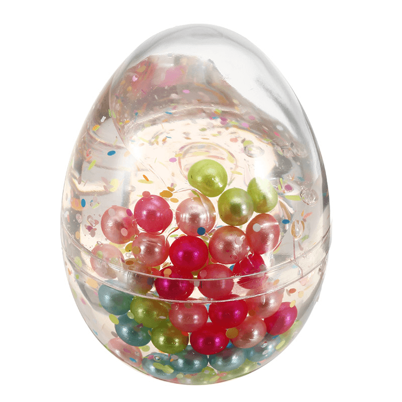 Slime Pearl Ball Simulated Egg Shape Bottle Crystal Mud Collection Stress Reliever Gift Decor Toy - Trendha
