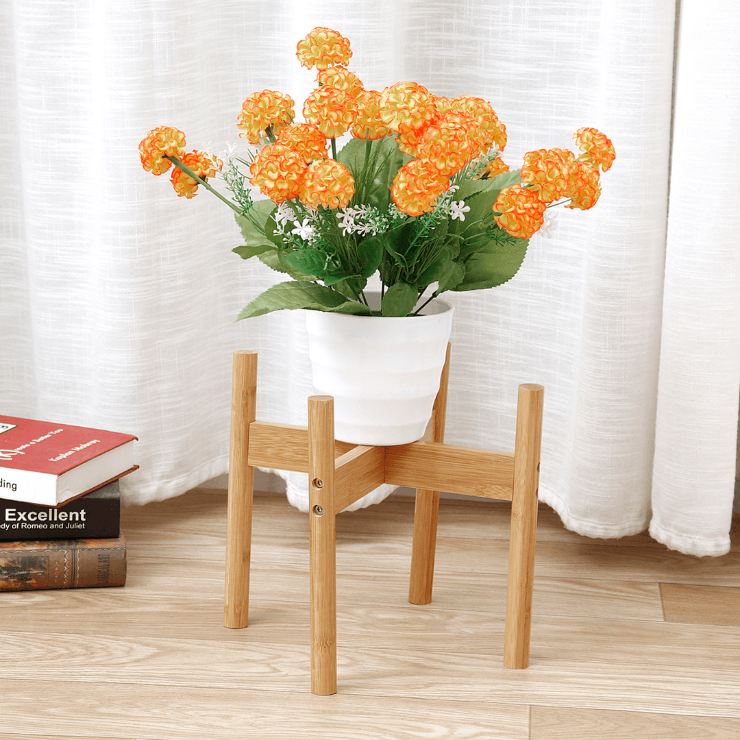 Plant Shelf Wooden Rack Holder Flower Pot Stand Wood Home Garden Display - Trendha