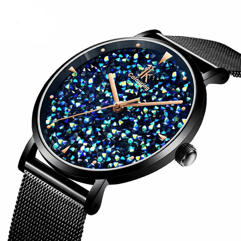 IK Colouring IK028 Fashion Style Gypsophila Dial Ladies Magnetic Watch Ultra Thin Quartz Watch - Trendha