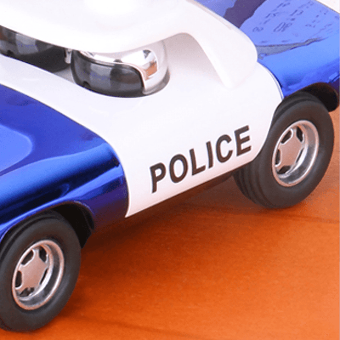Alloy Police Pull Back Diecast Car Model Toy for Gift Collection Home Decoration - Trendha