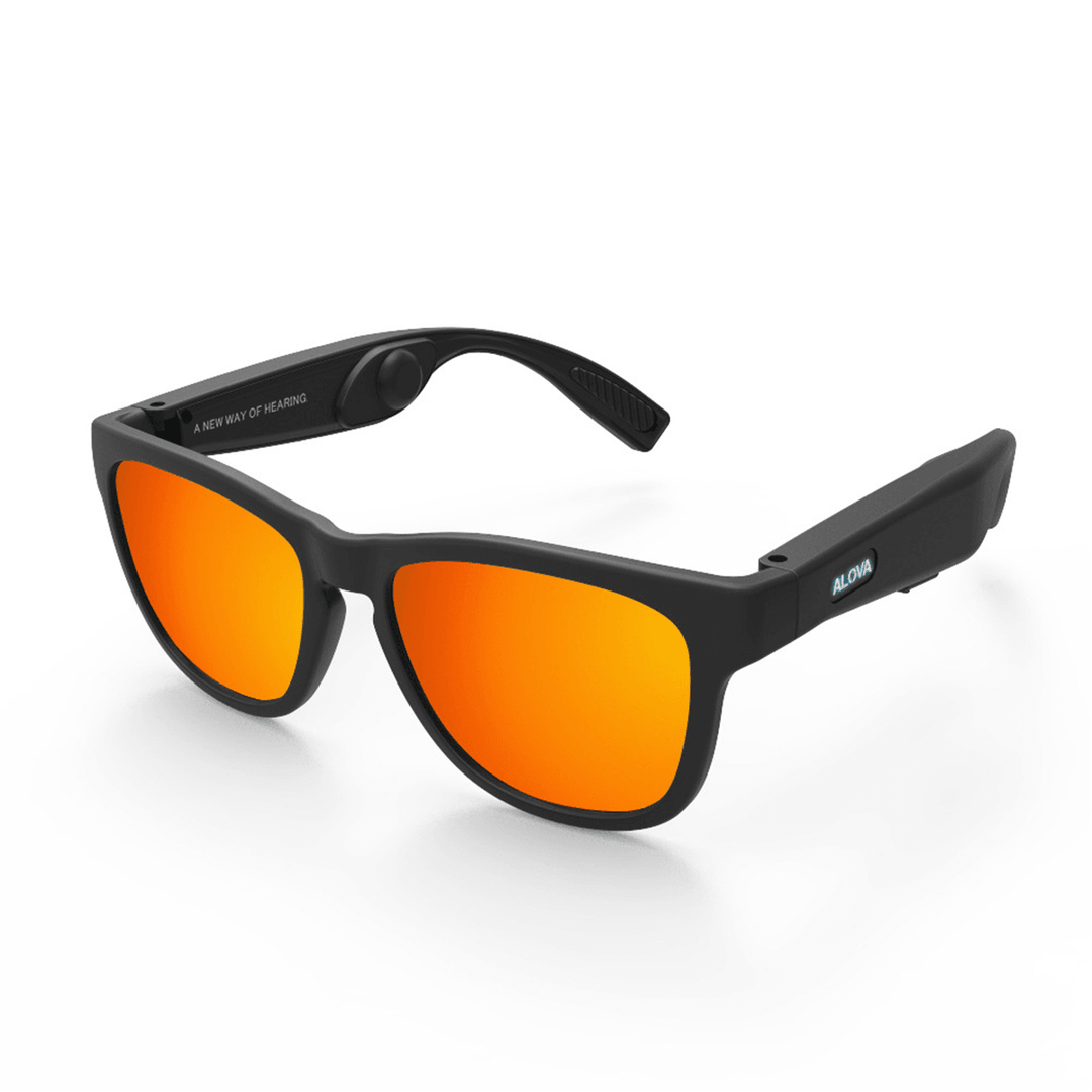 TWS Bone Conduction Headphone Glasses 5.0 Bluetooth Smart Sunglasses Hands-Free Polarized UV Protection - Trendha
