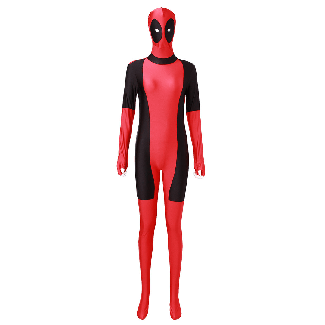 Cool Lady Costume Lycra Adult Women Red Fullbody Cosplay Birthday Suit - Trendha
