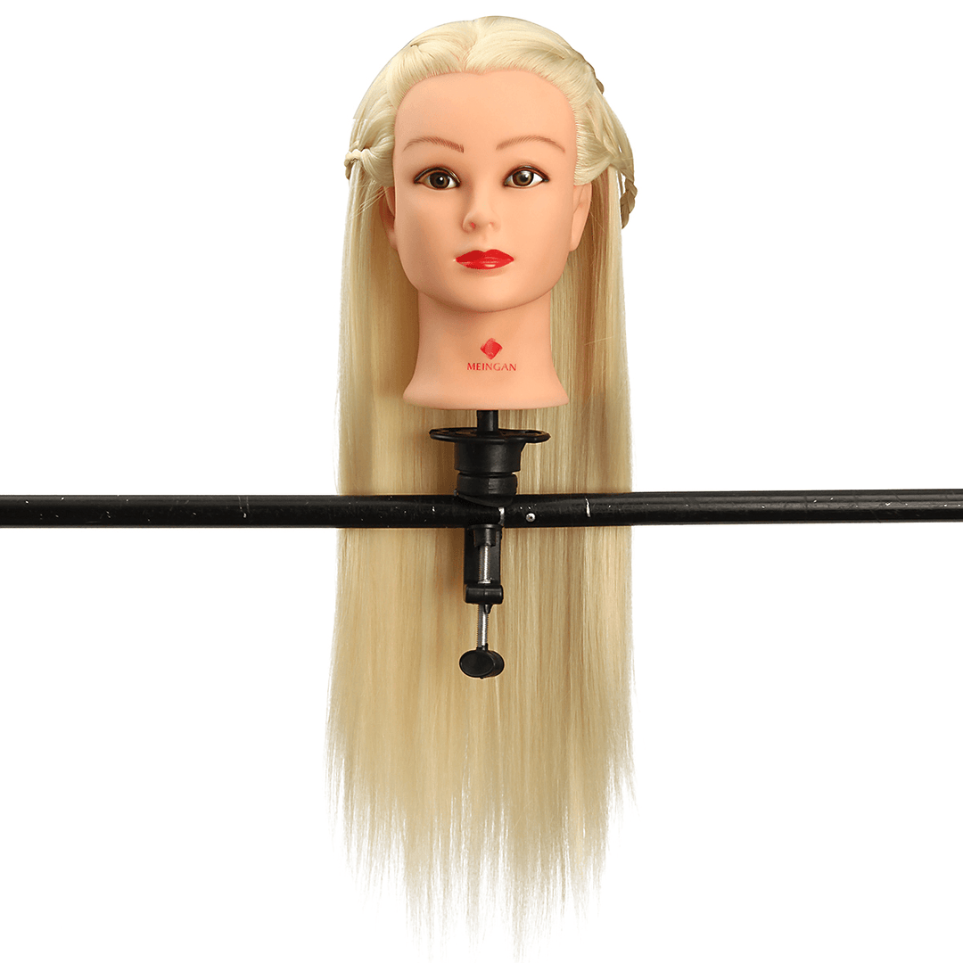 29'' Hair Salon Hairdressing Training Practice Model Mannequin Doll Head with Clamp - Trendha