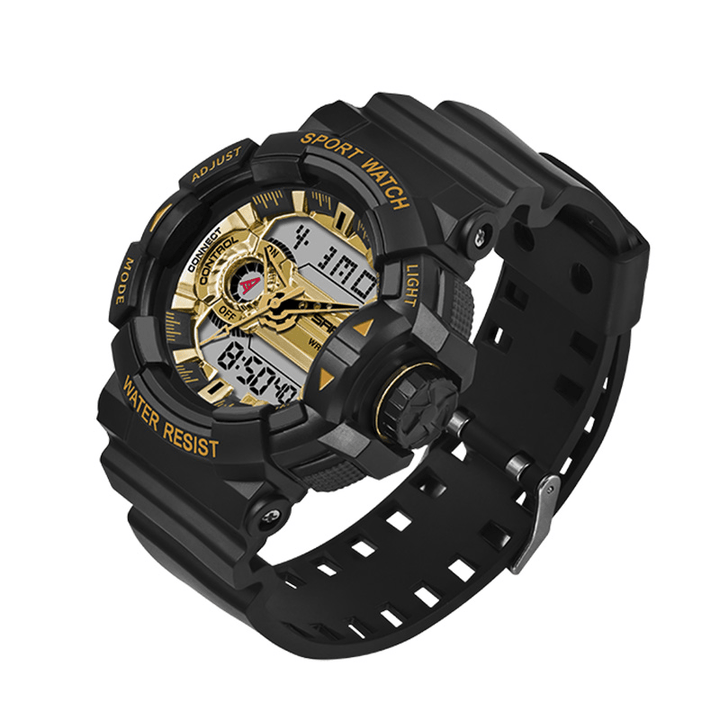 SANDA 599 Luminous Display Candar Stopwatch Men Fashion Sport Watch Dual Disaplay Digital Watch - Trendha