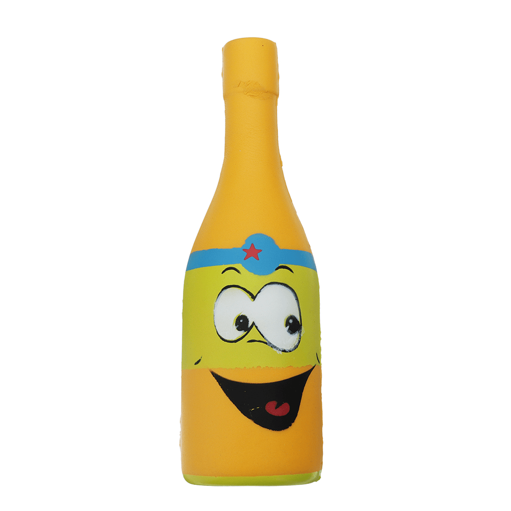Squishy Jumbo Yellow Beer Bottle 20Cm Slow Rising Soft Collection Gift Decor Toy - Trendha