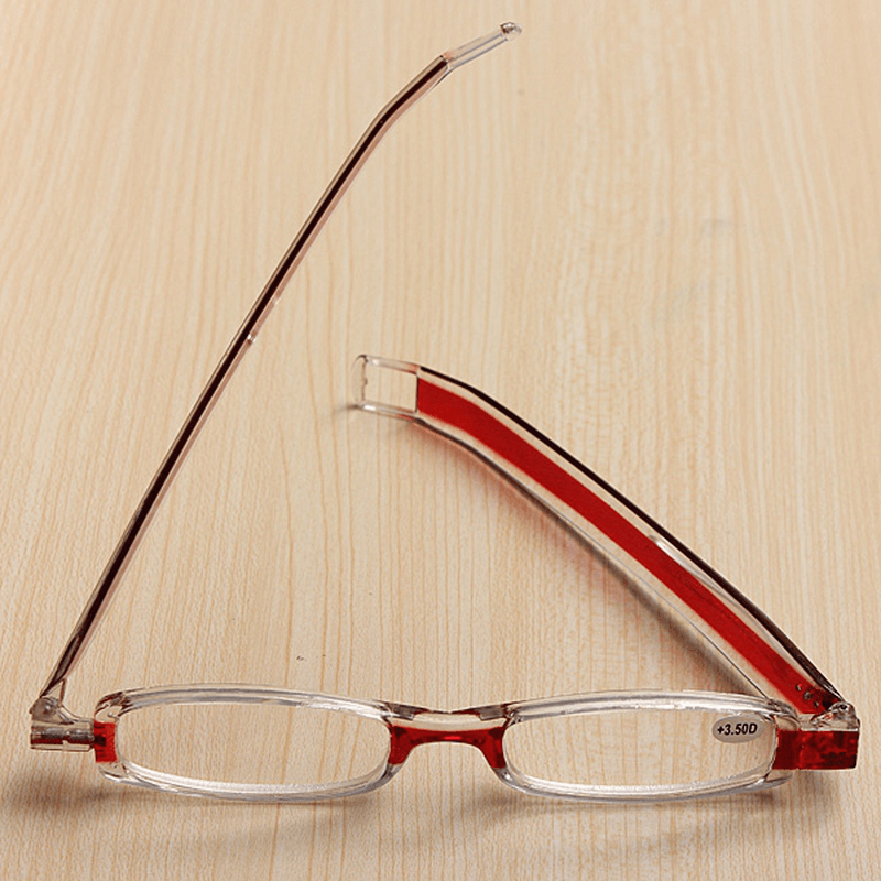 Red 360 Degree Rotation Rotating Folding Presbyopic Reading Glasses Strength 1.0 1.5 2.0 2.5 3.0 3.5 - Trendha