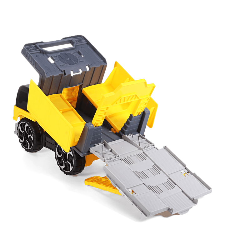 Simulation Inertia Deformation Track Engineering Vehicle Diecast Car Model Toy with Storage Parking Lot for Kids Birthdays Gift - Trendha