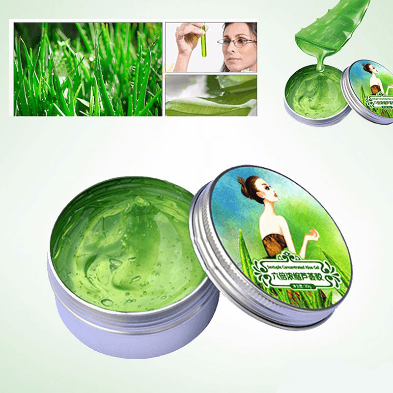 30G100% Pure Natural Aloe Vera Gel Wrinkle Removal Moisturizing anti Acne Anti-Sensitive Oil-Control Aloe Vera Sunscreen Cream - Trendha