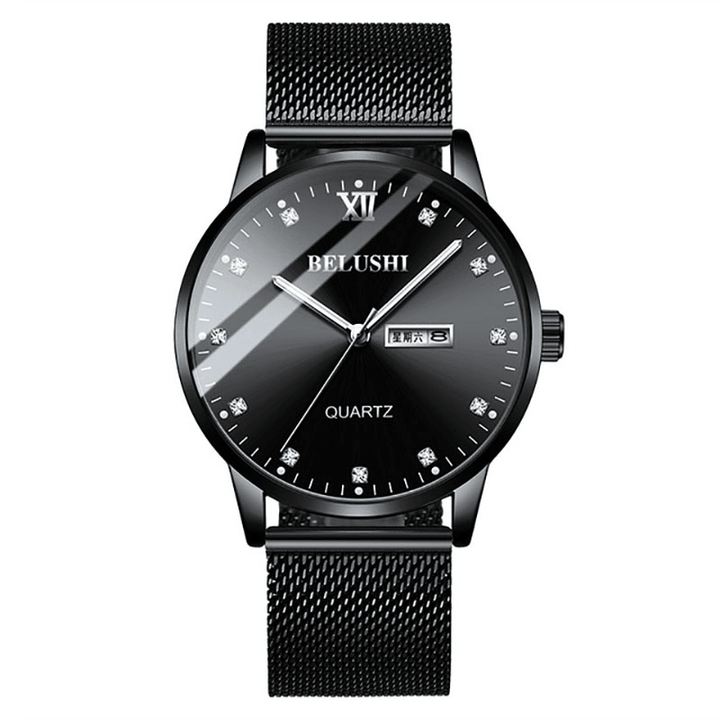 BELUSHI 545 Fashion Wrist Watch Luminous Calendar Date Business Men'S Waterproof Quartz Watch - Trendha