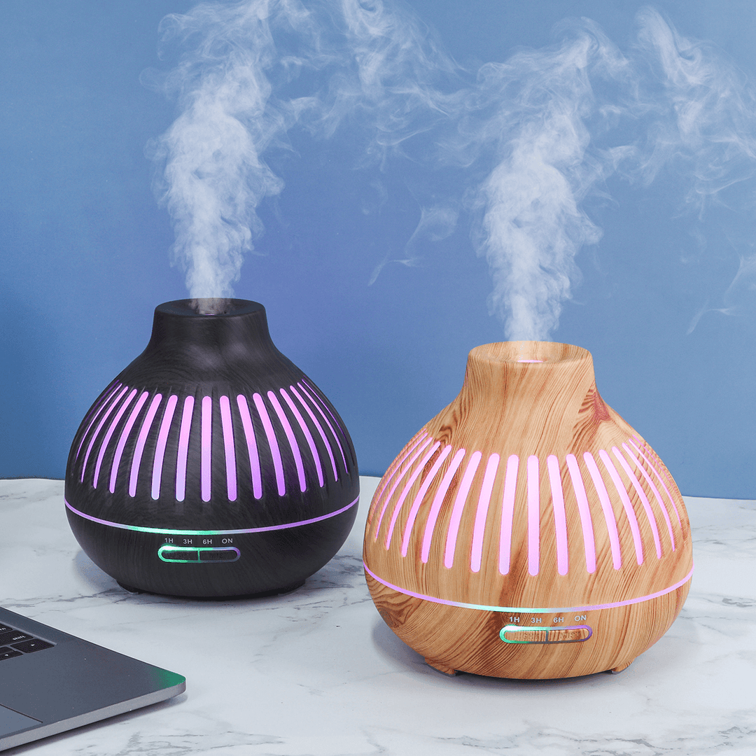 400Ml Ultrasonic Air Humidifier Essential Oil Aroma Diffuser Mist Maker Remote Control with 7 Color Night Lights - Trendha
