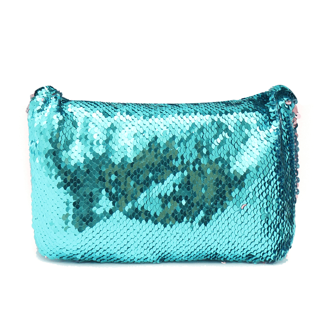 Sparkling Sequins Mermaid Makeup Bag Handbag Belt Glitter Wallet Purse Handbag Comestic Case - Trendha