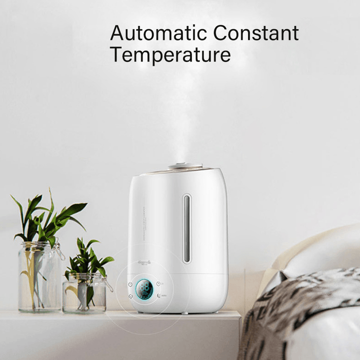 Deerma DEM-F500/DEM-F500 Upgrade Air Humidifier Aroma Diffuser Oil Ultrasonic Fog 5L Low Noise 12H Timing 3 Gear Spray Volume Touch Control - Trendha