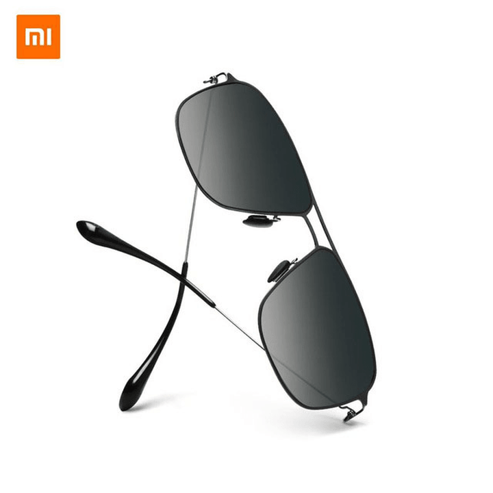 Xiaomi Classic Frame Sunglasses Pro Anti-Uv Ultra Light Gradient Gray Classic Square Stainless Steel Frame Polarized Lens Oil-Proof - Trendha