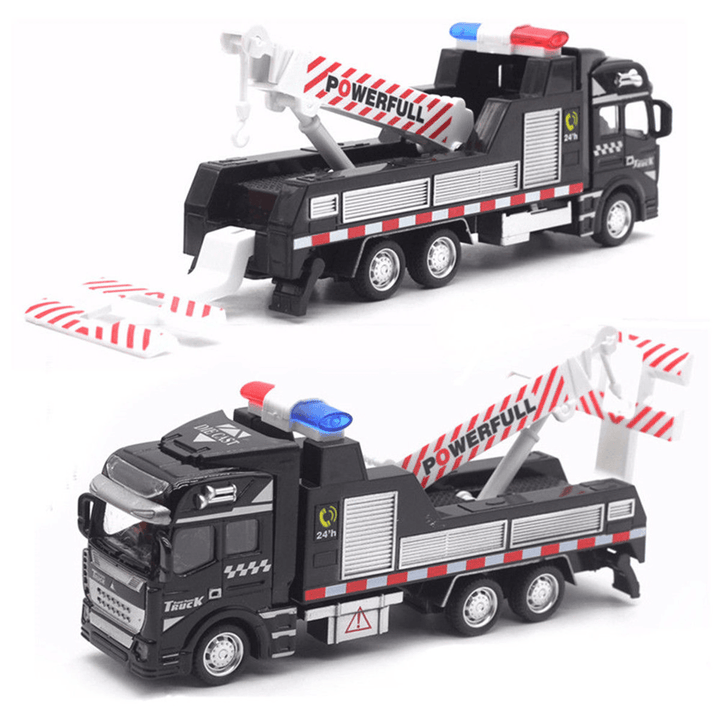 1:48 Scale Alloy Car Model Toys Kid Mini Rescue Police Tow Truck Birthday Gift - Trendha