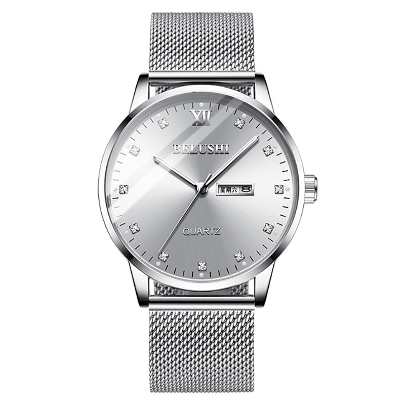 BELUSHI 545 Fashion Wrist Watch Luminous Calendar Date Business Men'S Waterproof Quartz Watch - Trendha