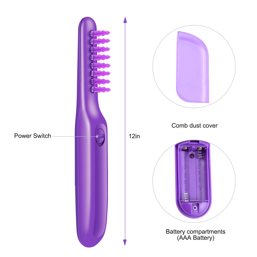Electric Detangling Hair Brush Comb Tangled 2 Smooth Detangler Wet&Dry Hair - Trendha