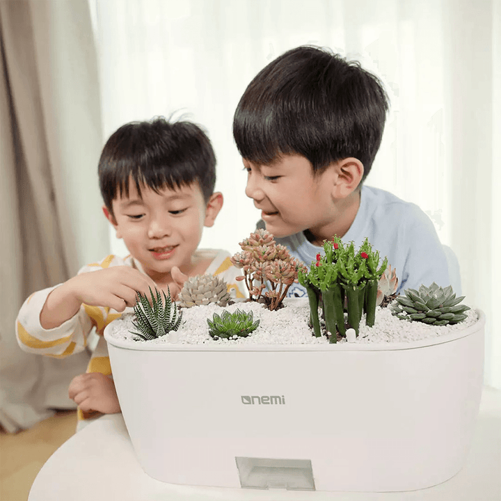 Onemi AI Intelligent Plant Growth Flowerpot Smart Vegetable Planting Machine Mijia APP Remote Control Self-Watering System Temperature Moisture Analyzer - Trendha