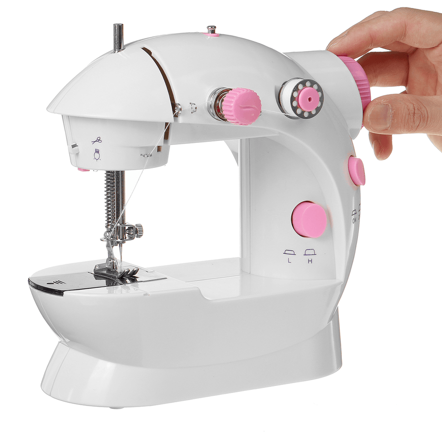 Electric Sewing Machine 12 Stitches Desktop Household Tailor 2 Speed Foot Pedal - Trendha