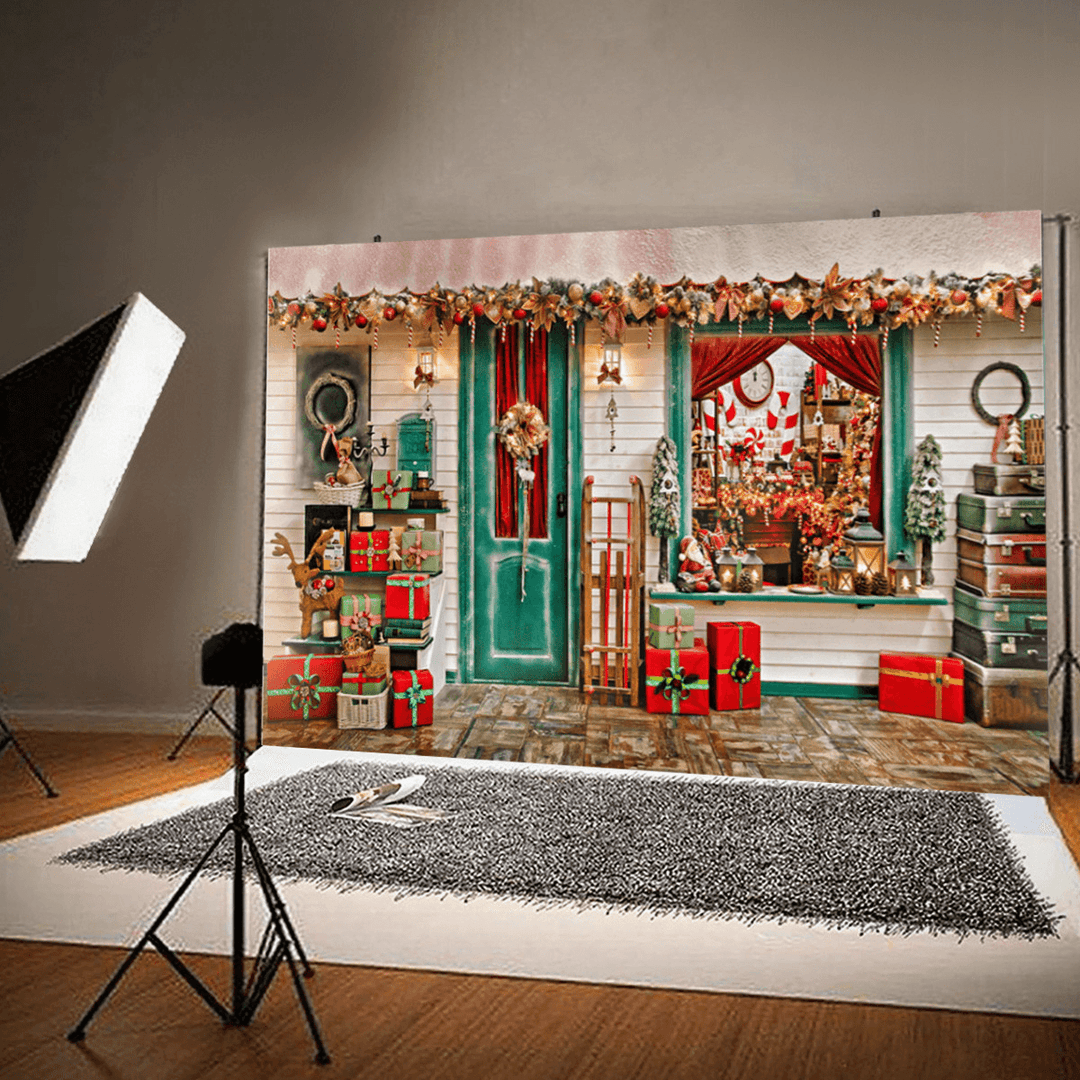 Christmas Photography Backdrop Photo Background Studio Home Party Decor Props - Trendha