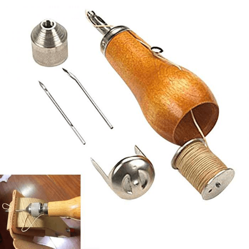 Professional Speedy Stitcher Sewing Awl Tool Kit for Leather Sail & Canvas Heavy Repair - Trendha
