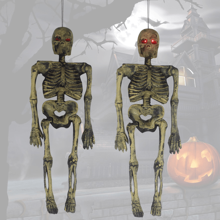 Halloween Party Home Decoration Luminous Sound Control Skeleton Honor Scare Scene Props Toys - Trendha