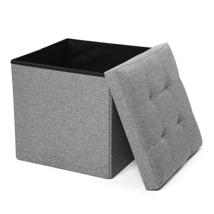 2-In-1 Storage Box Stool Multifunctional Folding Sofa Ottoman Footrest Footstool Square Chair for Home Office - Trendha