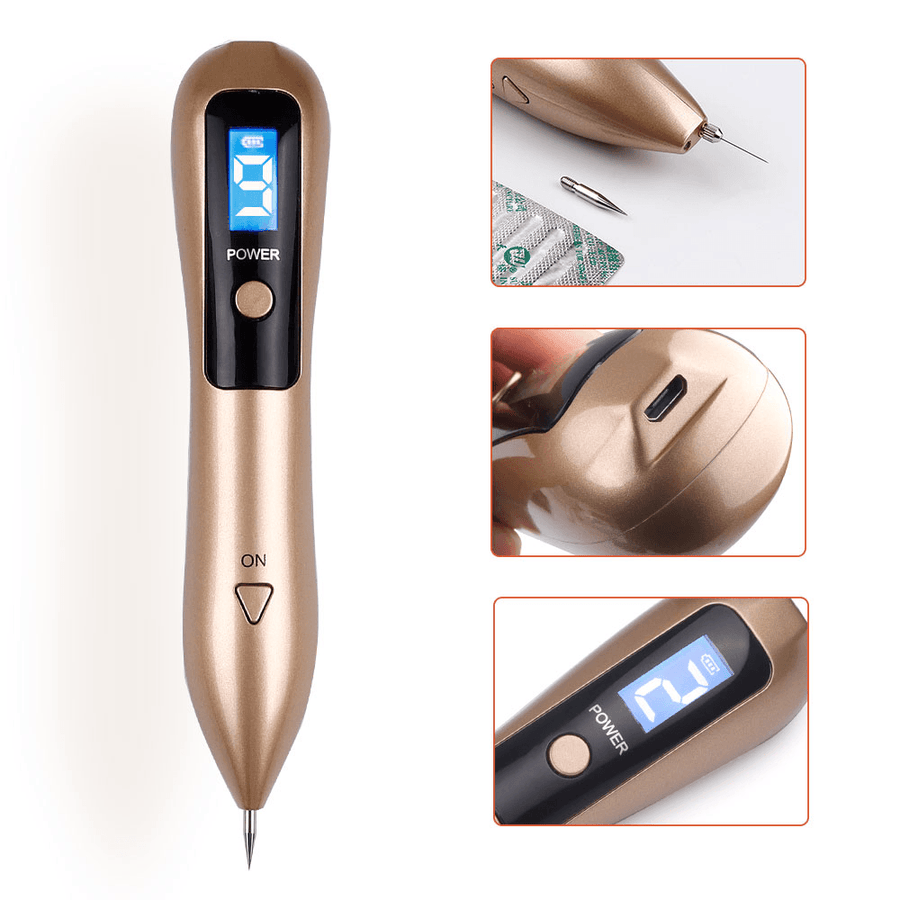LCD Plasma Pen for Mole & Skin Tag Removal - LED Lighting Laser Tattoo Removal Machine - Trendha