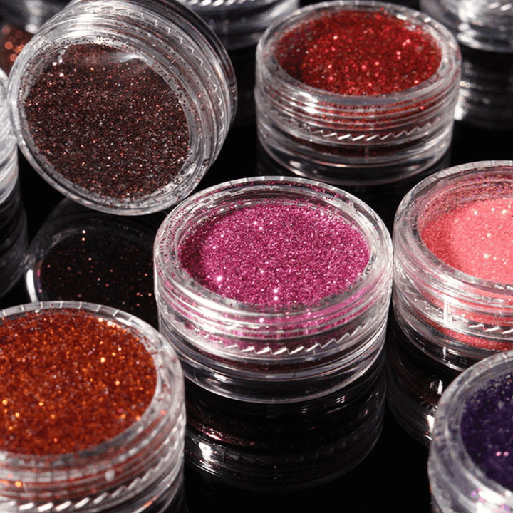 30 Colors Pro Makeup Glitter Powder Eyeshadow Pigment Eye Shadow Cosmetic Nail Art DIY - Trendha