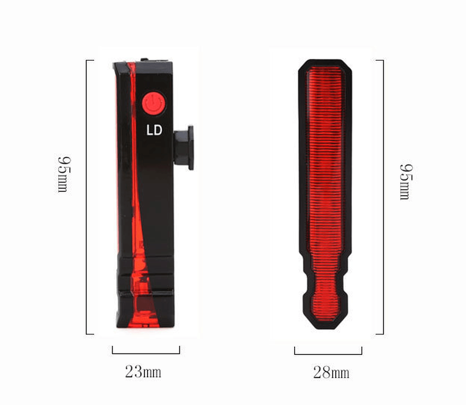 Cycling Bicycle Light Tail Light Laser Tail Light - Trendha