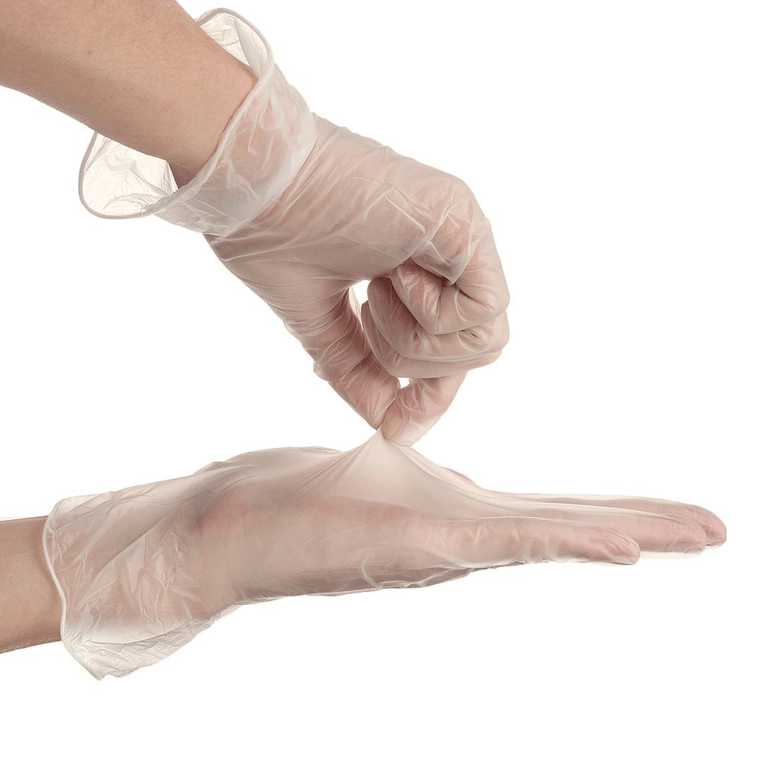 50PCS Disposable PVC Thicken Gloves Food Grade anti Dust Droplets Bacteria Safety Protective Glove - Trendha