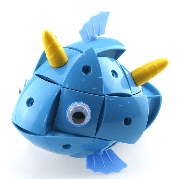 Parcae NS003 90PCS Magnetic Magic Wisdom Ball Blue Fish Blocks Various Deformation Puzzle Toys - Trendha