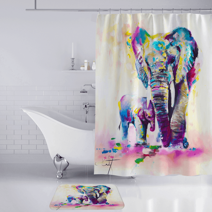 3D Shower Curtain Digital Printing Waterproof Polyester for Bathroom - Trendha