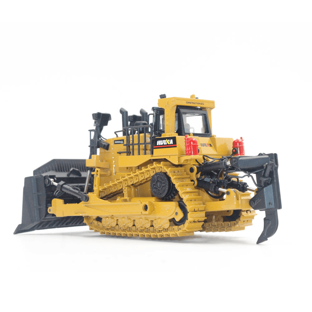 HUINA 1700 1:50 Static Alloy Bulldozer Model Diecast Model Engineering Toys - Trendha