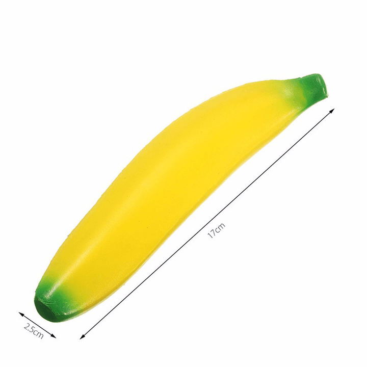 Areedy 17Cm Banana Squishy Super Slow Rising Simulation Fruit Kid Toy Christmas Gift - Trendha