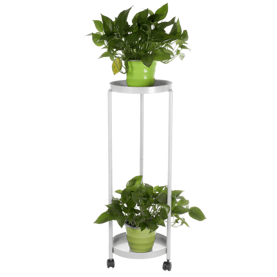 Jingniu JN-A-HJ Plant Stand Flower Pot Metal Holder Rack Garden Display Shelf Outdoor / Indoor - Trendha