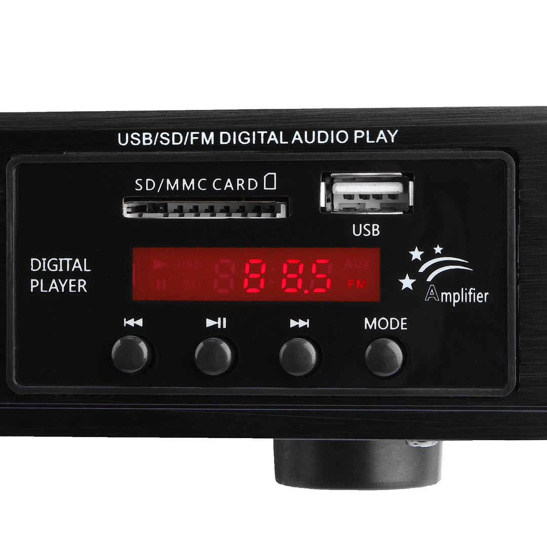 Sunbuck AV-298BT 220V 300W+300W+120W 5CH Bluetooth 4.1 Stereo AV Surround Amplifier Karaoke Cinema - Trendha