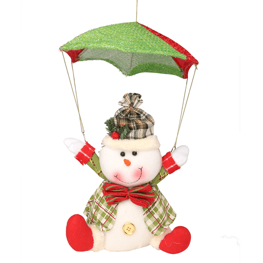 Santa Claus Snowman in Parachute Christmas Xmas Tree Hanging Home Decor Ornament - Trendha