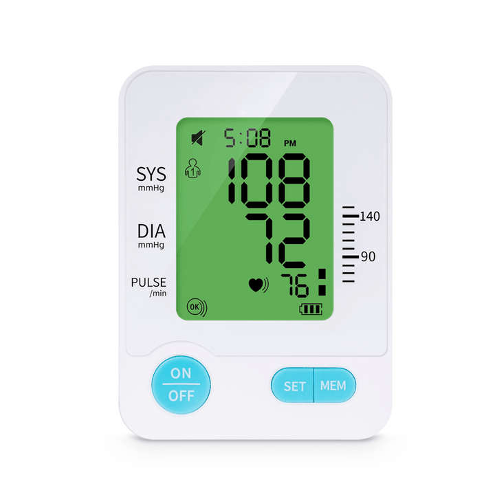 LCD Arm BP Blood Pressure Monitor Intelligent Voice Broadcast Irregular Heart Beat Detection Cuff Arm Sphygmomanometer - Trendha