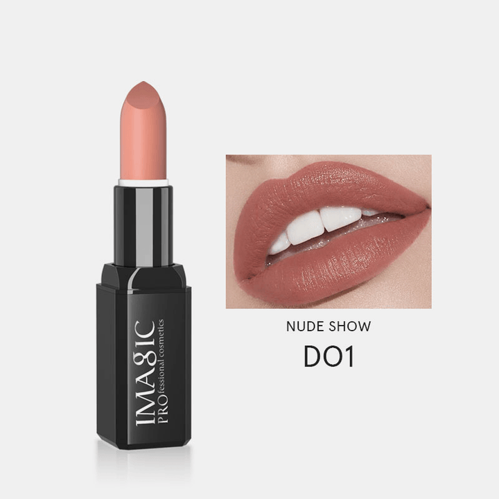 IMAGIC Matte Velvet Lipstick 16Colors Waterproof Long-Lasting Nude Glossy Lipstick - Trendha