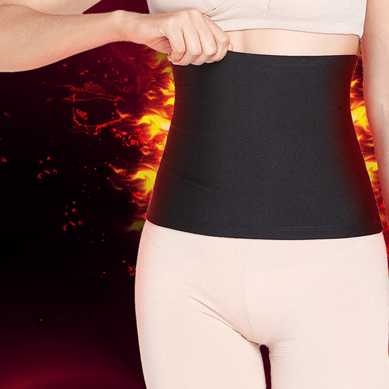 Hot Shaper Body Shaping Belt Heat Sweating Fat Burning Waist Abdomen Trainer Slimming Yoga Fitness - Trendha