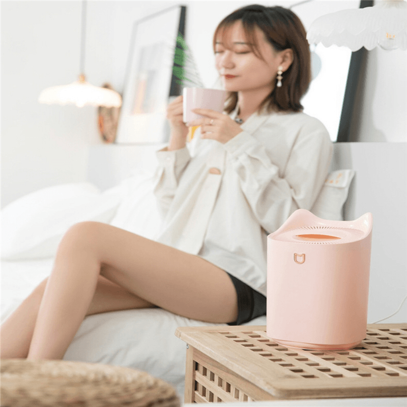 K7 Double Spout Humidifier USB 3.3L Large Capacity Desktop Household Mute Aroma Diffuser for Car Bedroom Home - Trendha
