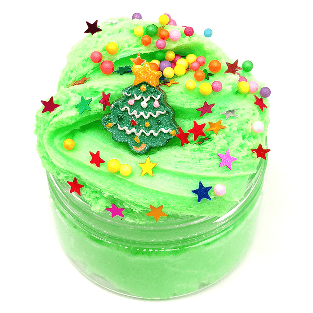 100ML Christmas Cloud Slime Squishy Scented Stress Clay Kids Toy Sludge Cotton Mud Plasticine Gifts - Trendha