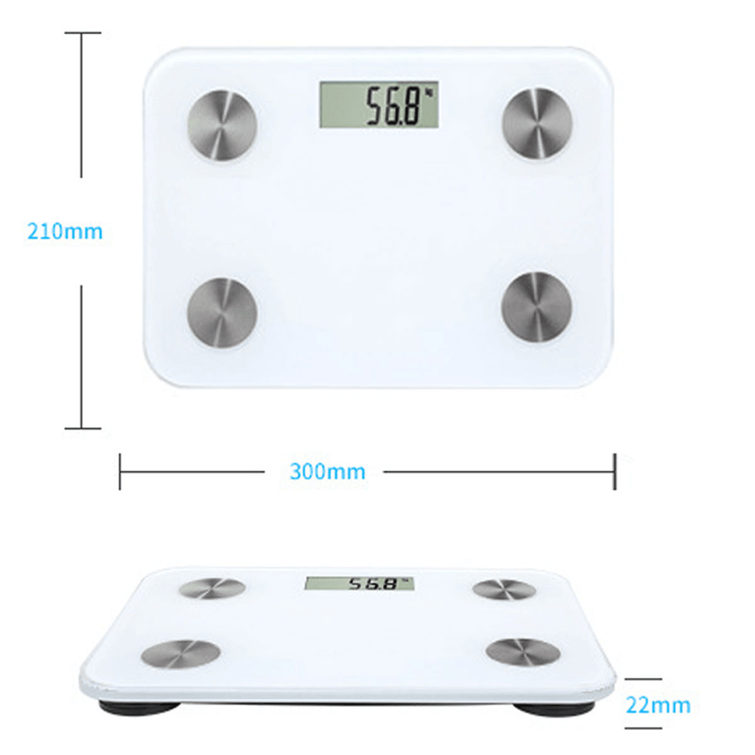 Body Fat Scale Floor Scientific Smart Electronic LED Digital Weight Scale Support Bluetooth APP Android or IOS - Trendha