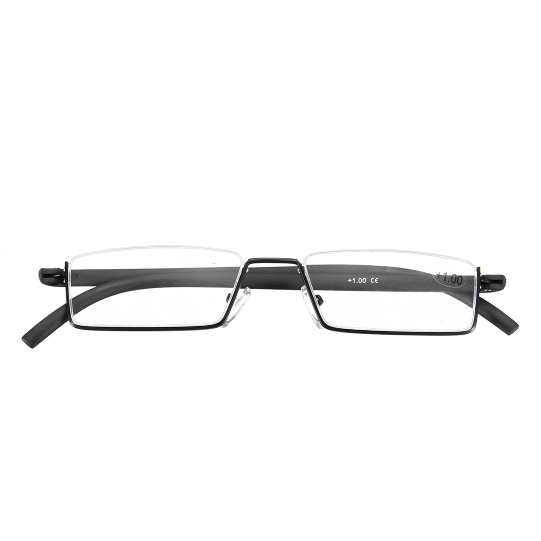 TR90 Flexible Colorful Reading Glasses Half Rim Presbyopic Glasses with Case - Trendha